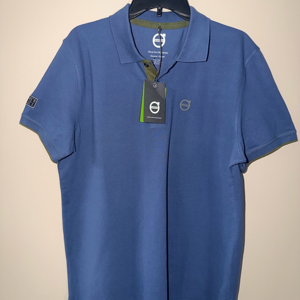 Elegant Blue Polo Shirt by Volvo M